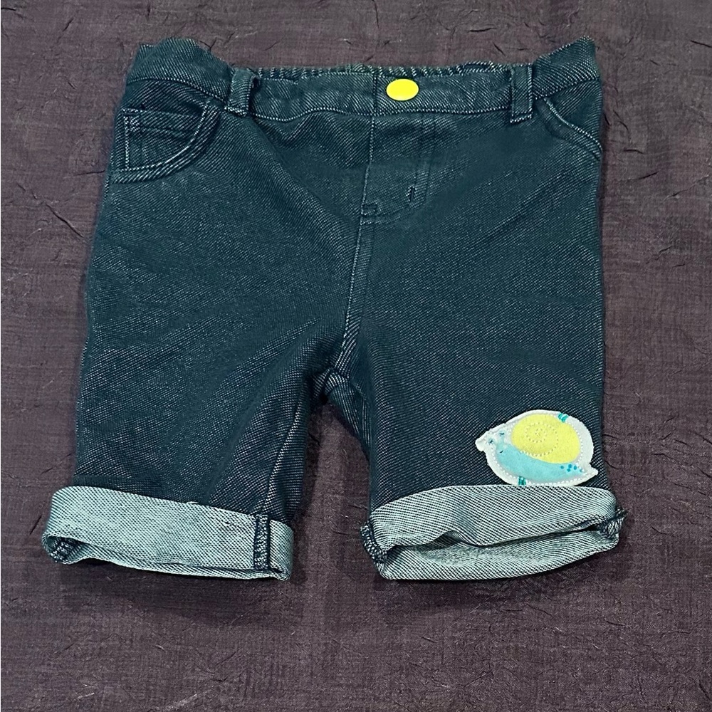 Stylish Kids Denim Shorts with Patch